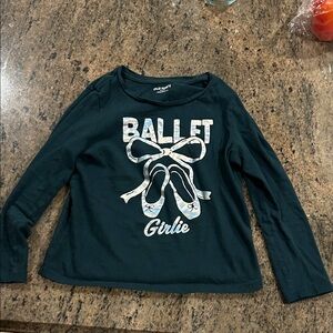 Old Navy Ballet Graphic Long Sleeve Tee - Dark Green